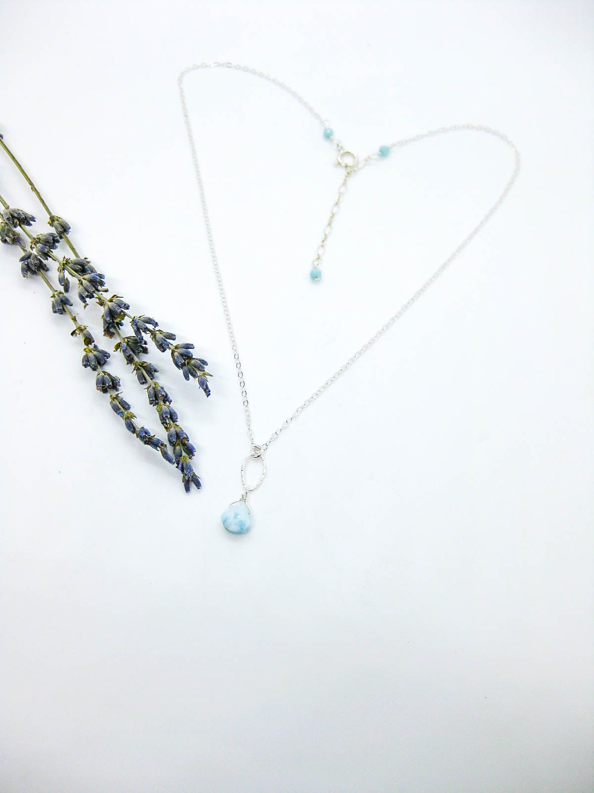 Chrysanthe: Larimar Necklace - n654