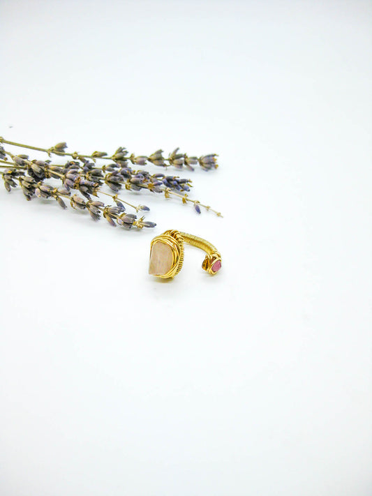 Calanthe: Rose Quartz Ring