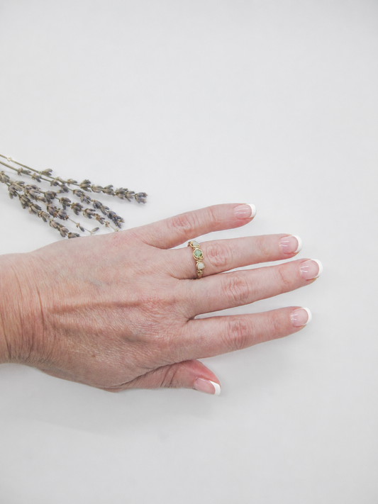 Hyacinth: Chrysoprase Ring