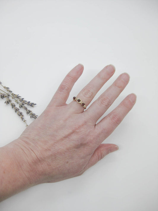 Hyacinth: Garnet Ring