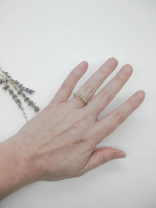 Hyacinth: Labradorite Ring