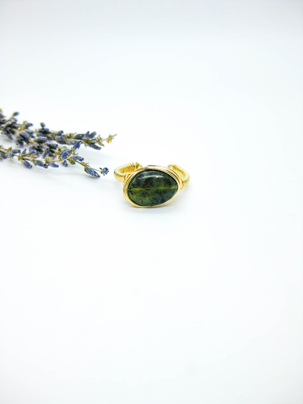 Calla: Jade Ring - r42