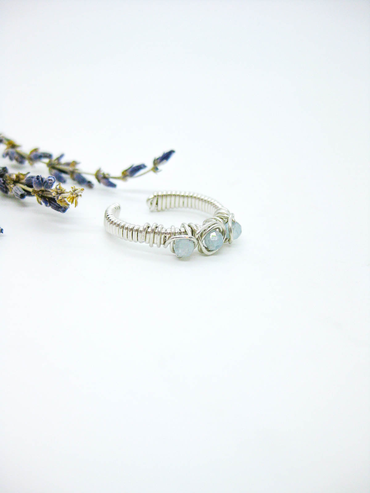 Hyacinth: Aquamarine Ring - r45