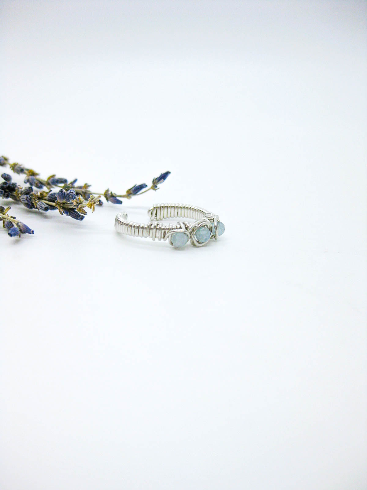 Hyacinth: Aquamarine Ring - r45