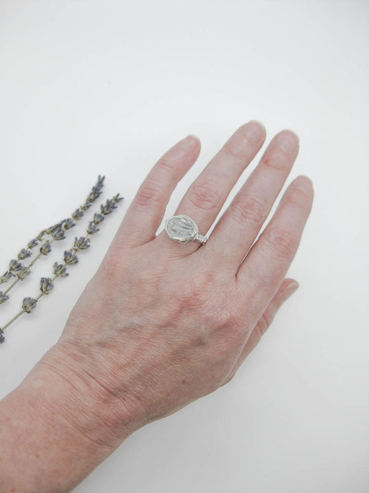 Calla : Aquamarine Ring - r52