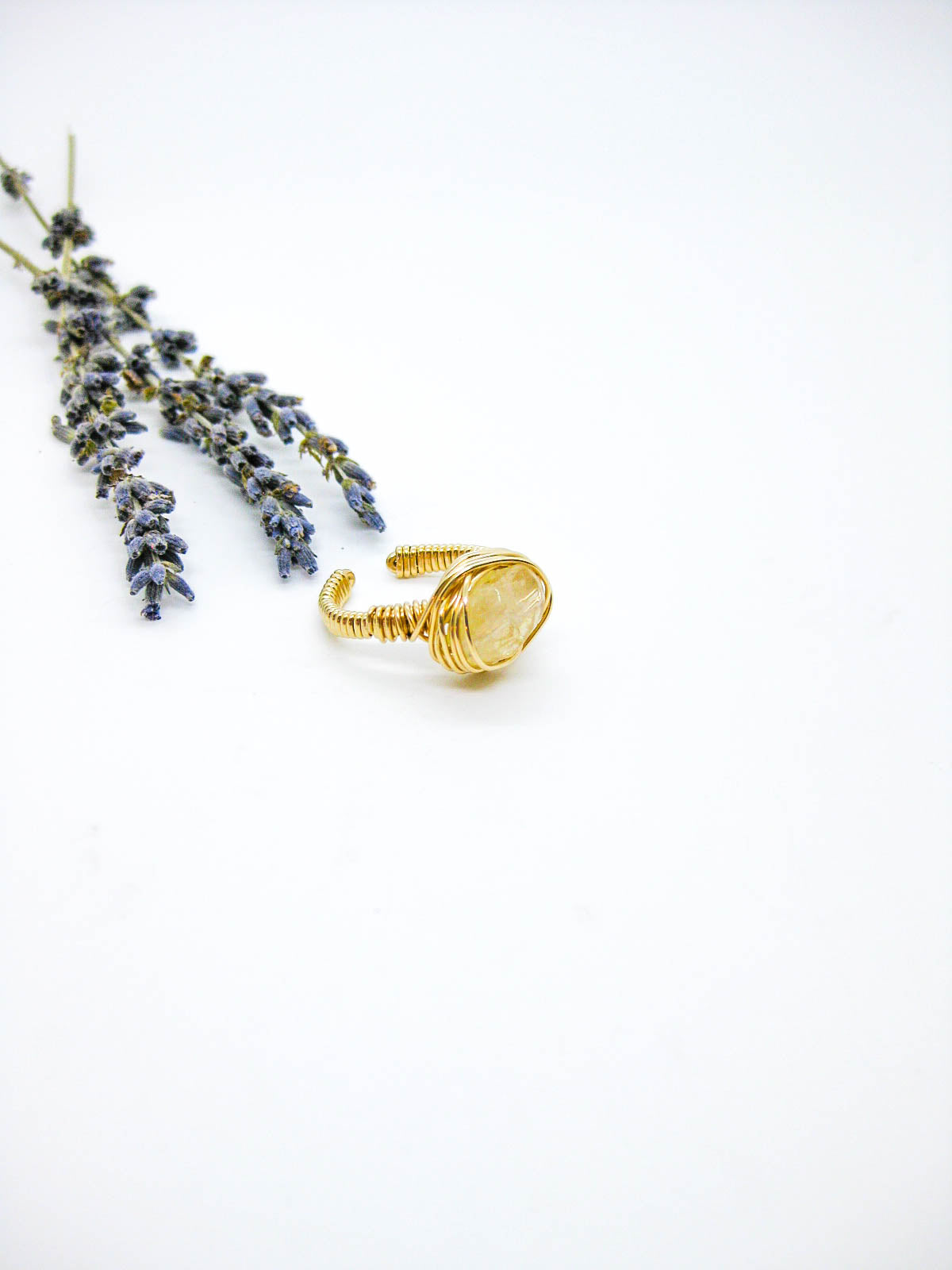 Calla : Citrine Ring - r53