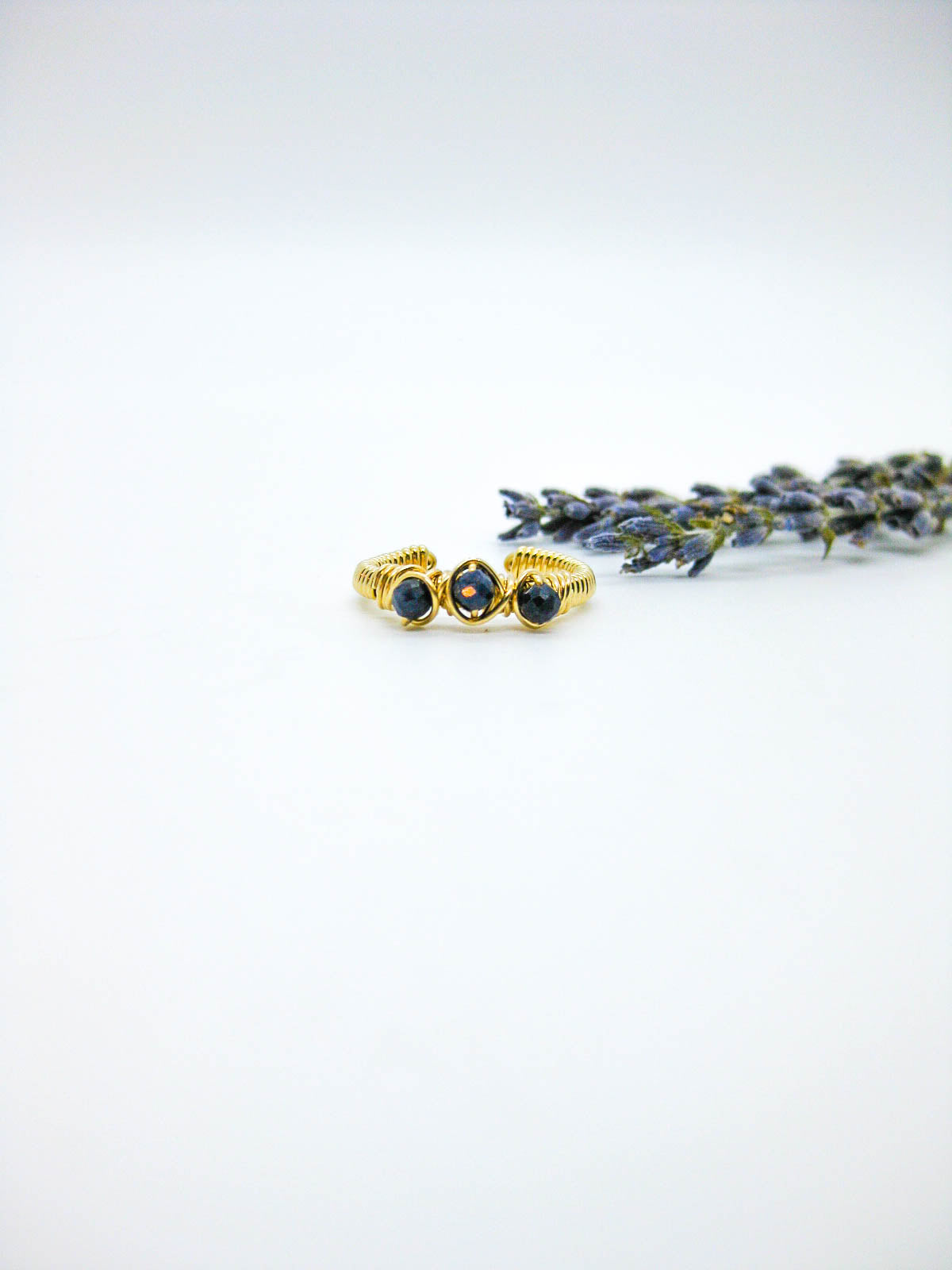 Hyacinth: Sapphire Ring - r58