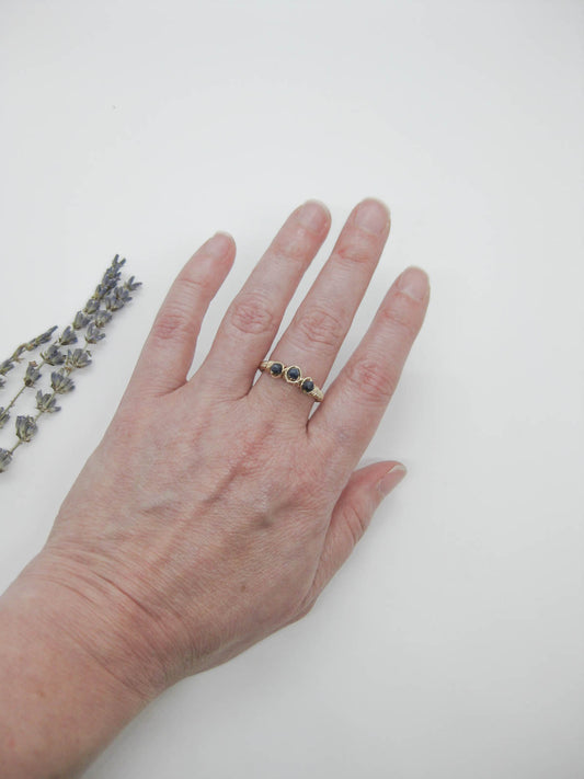 Hyacinth: Sapphire Ring - r58