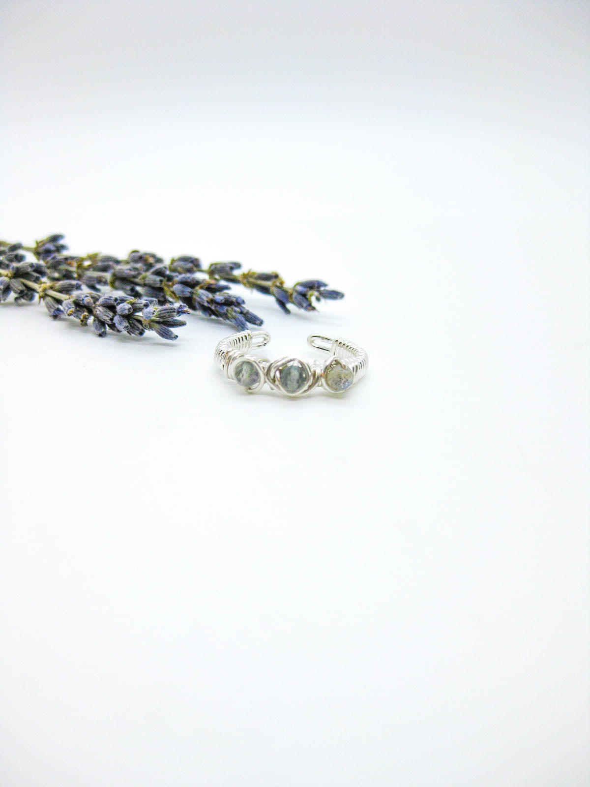 Hyacinth: Labradorite Ring - r67