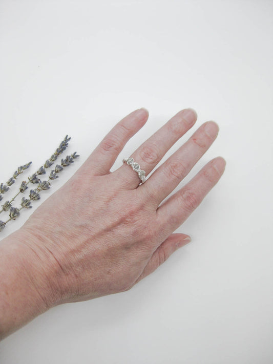 Hyacinth: Labradorite Ring - r67