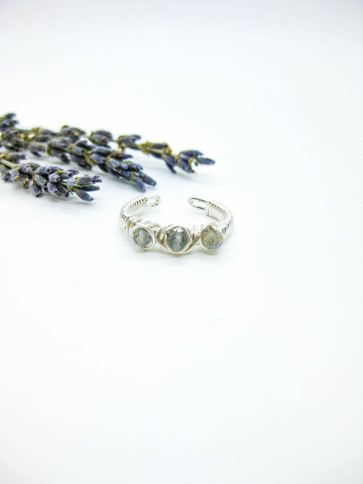 Hyacinth: Labradorite Ring - r67