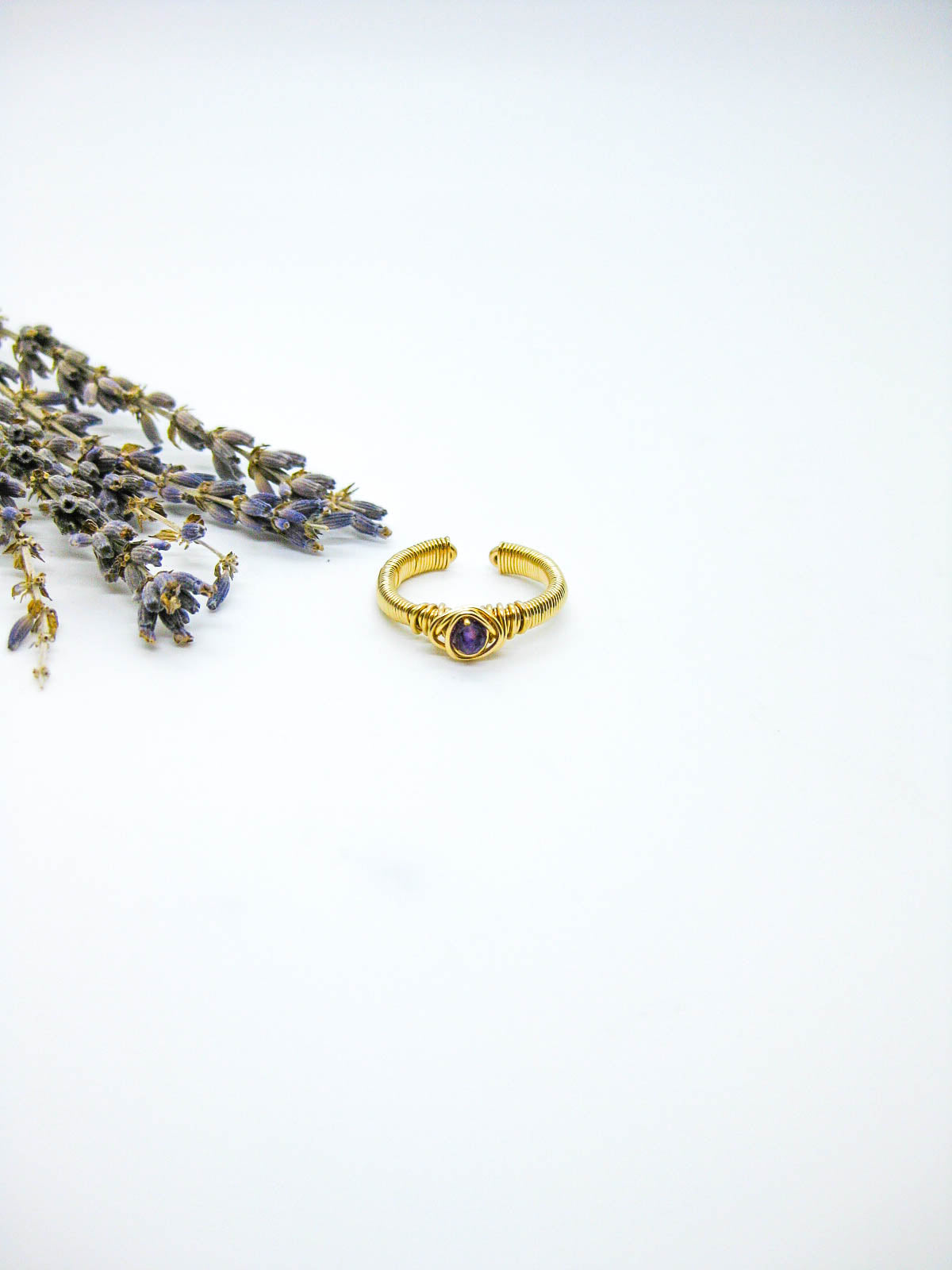 Blossom: Amethyst Ring - r83