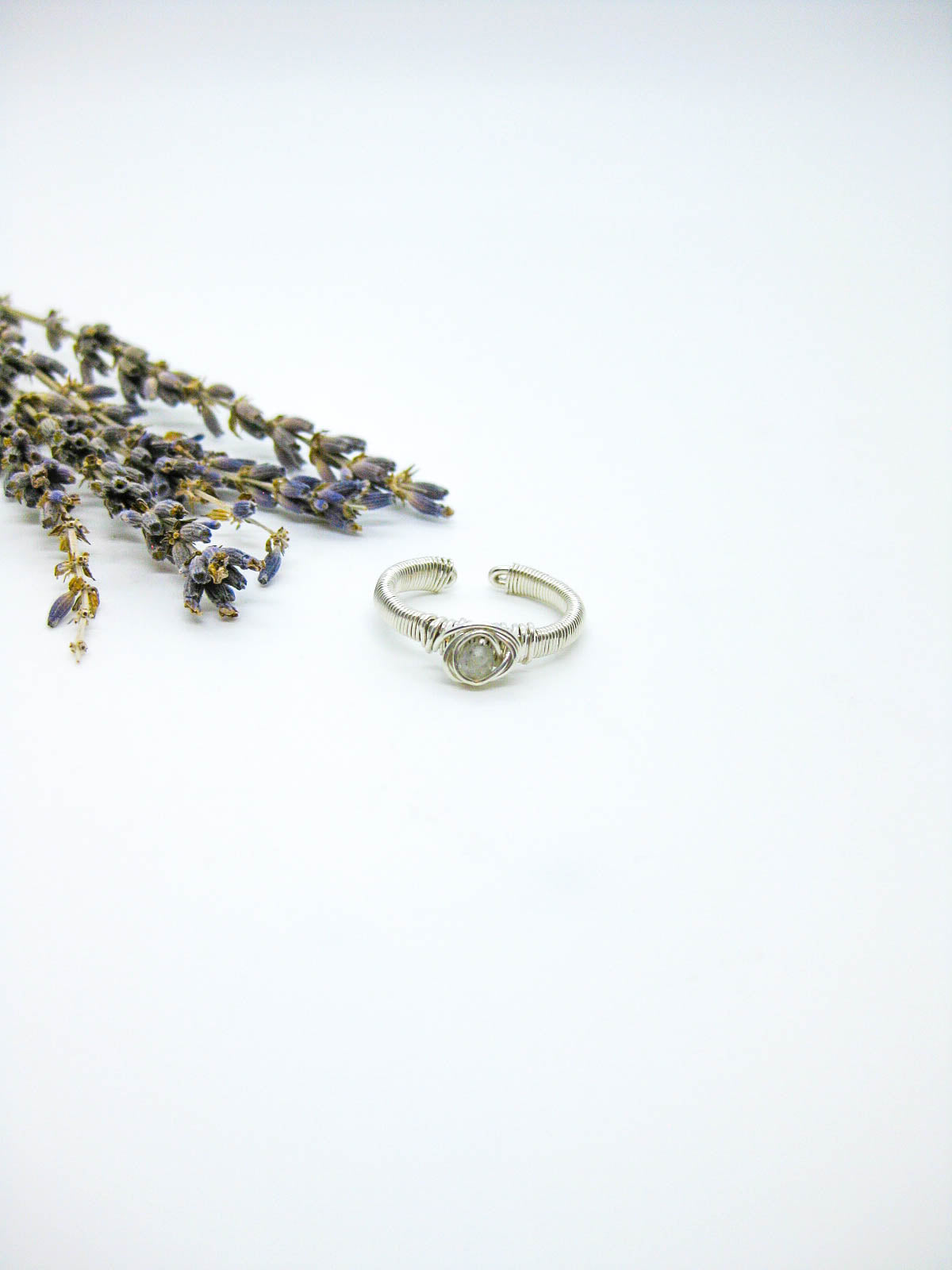 Blossom: Labradorite Ring - r85
