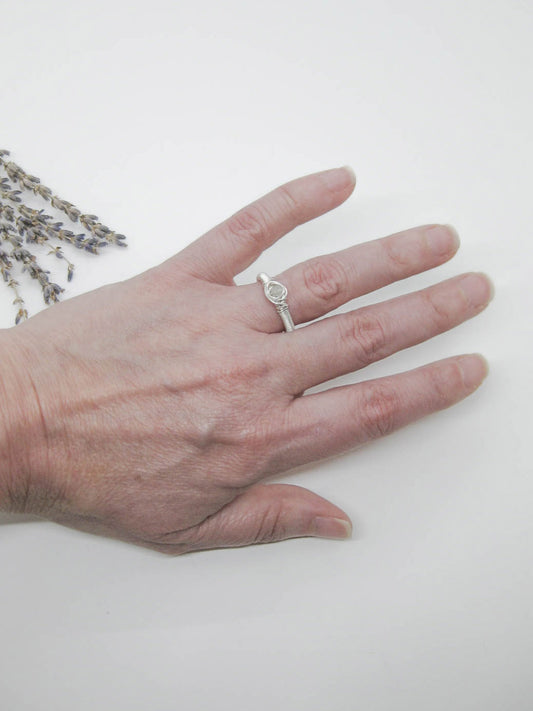 Blossom: Labradorite Ring - r85