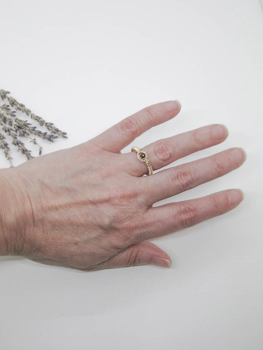 Blossom: Ruby Ring - r86