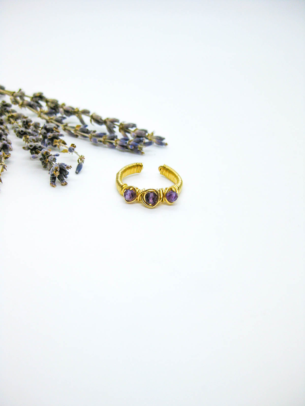 Hyacinth: Amethyst Ring - r87