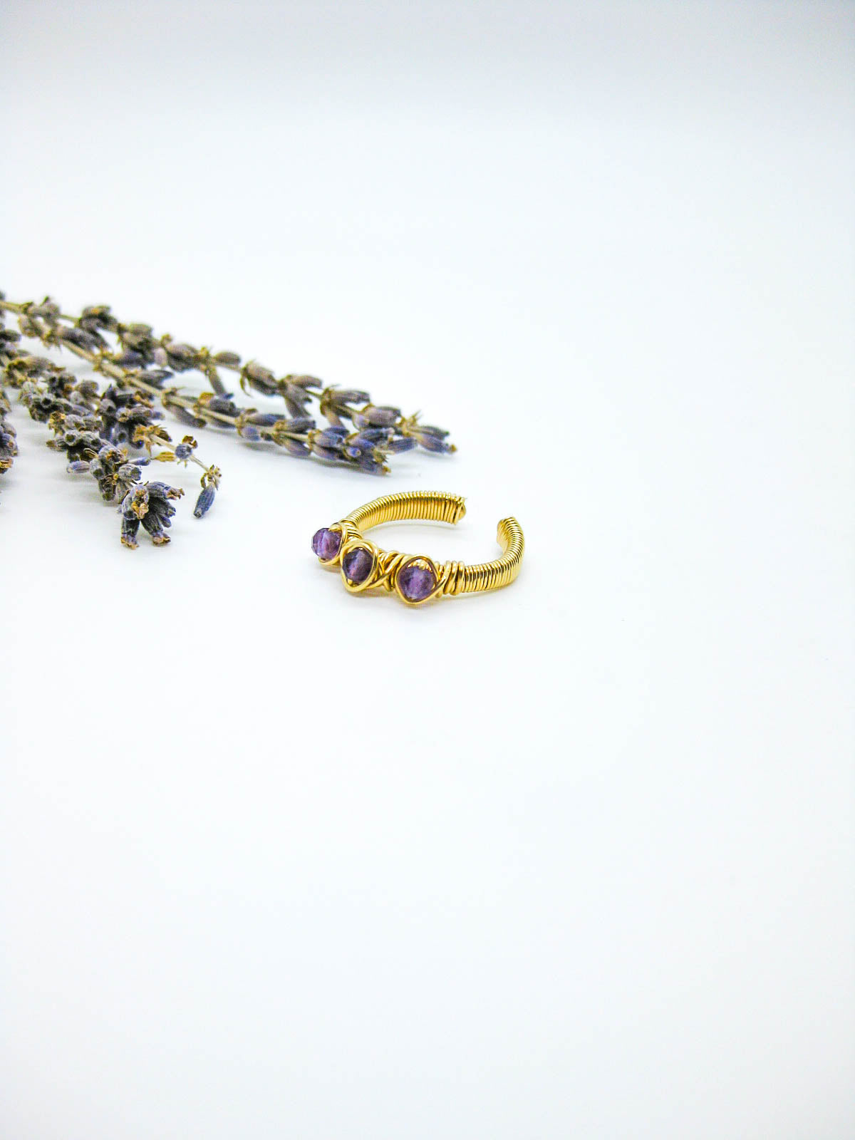 Hyacinth: Amethyst Ring - r87