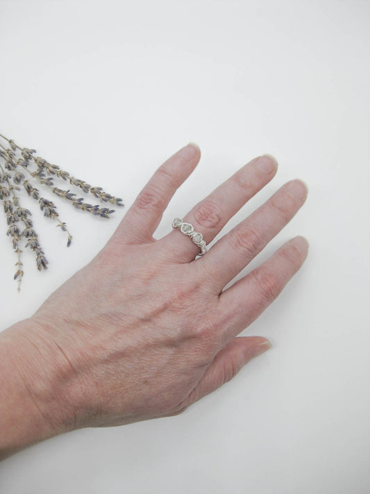 Hyacinth: Labradorite Ring - r89