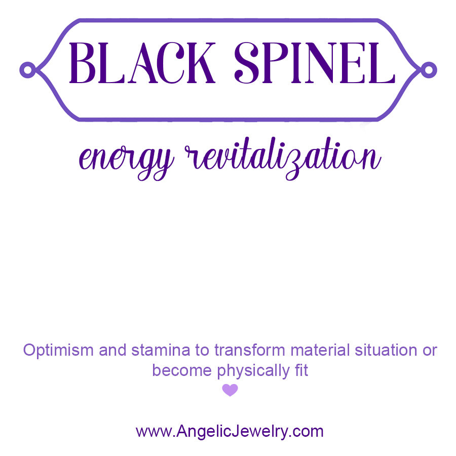 Willow: Black Spinel Earrings