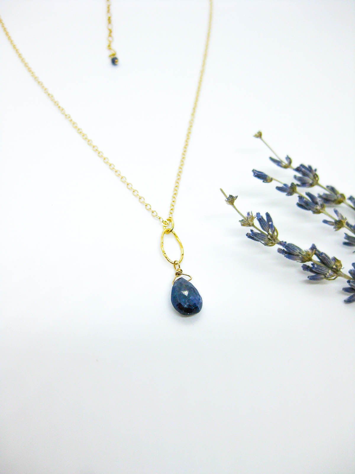 Chrysanthe: Sapphire Necklace - n531