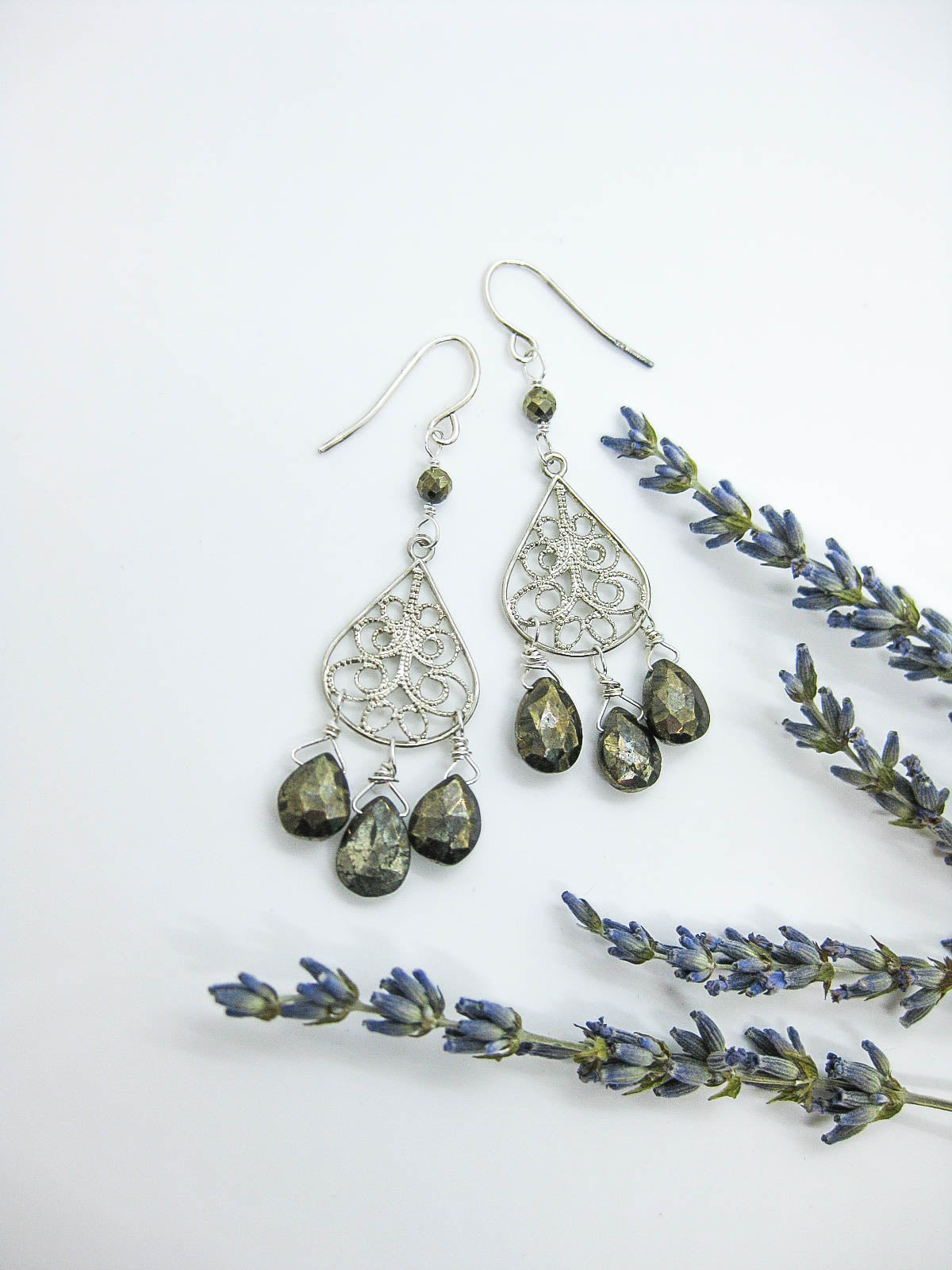 Olive: Pyrite Chandelier - e503