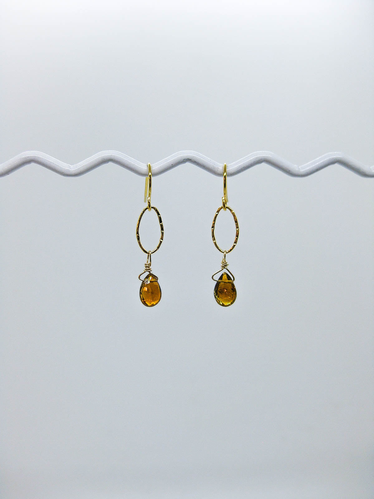 Chrysanthe: Tourmaline Earrings - e535