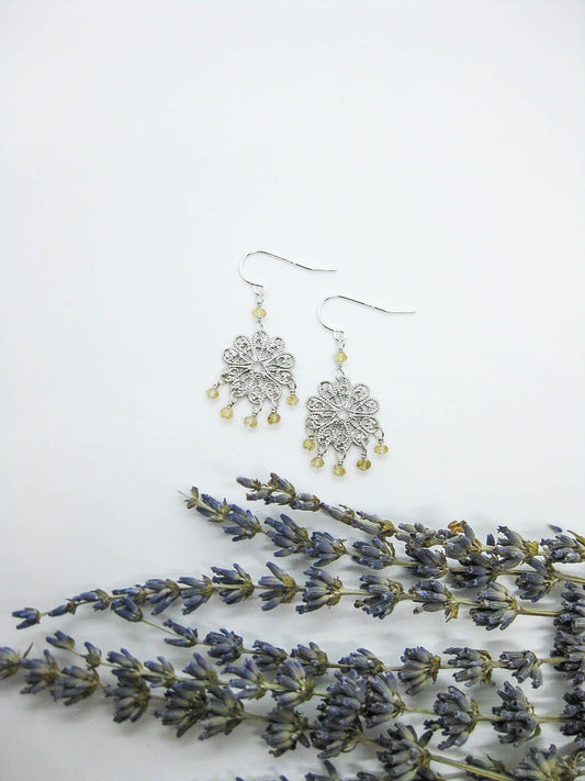 Willow: Citrine Earrings - e562