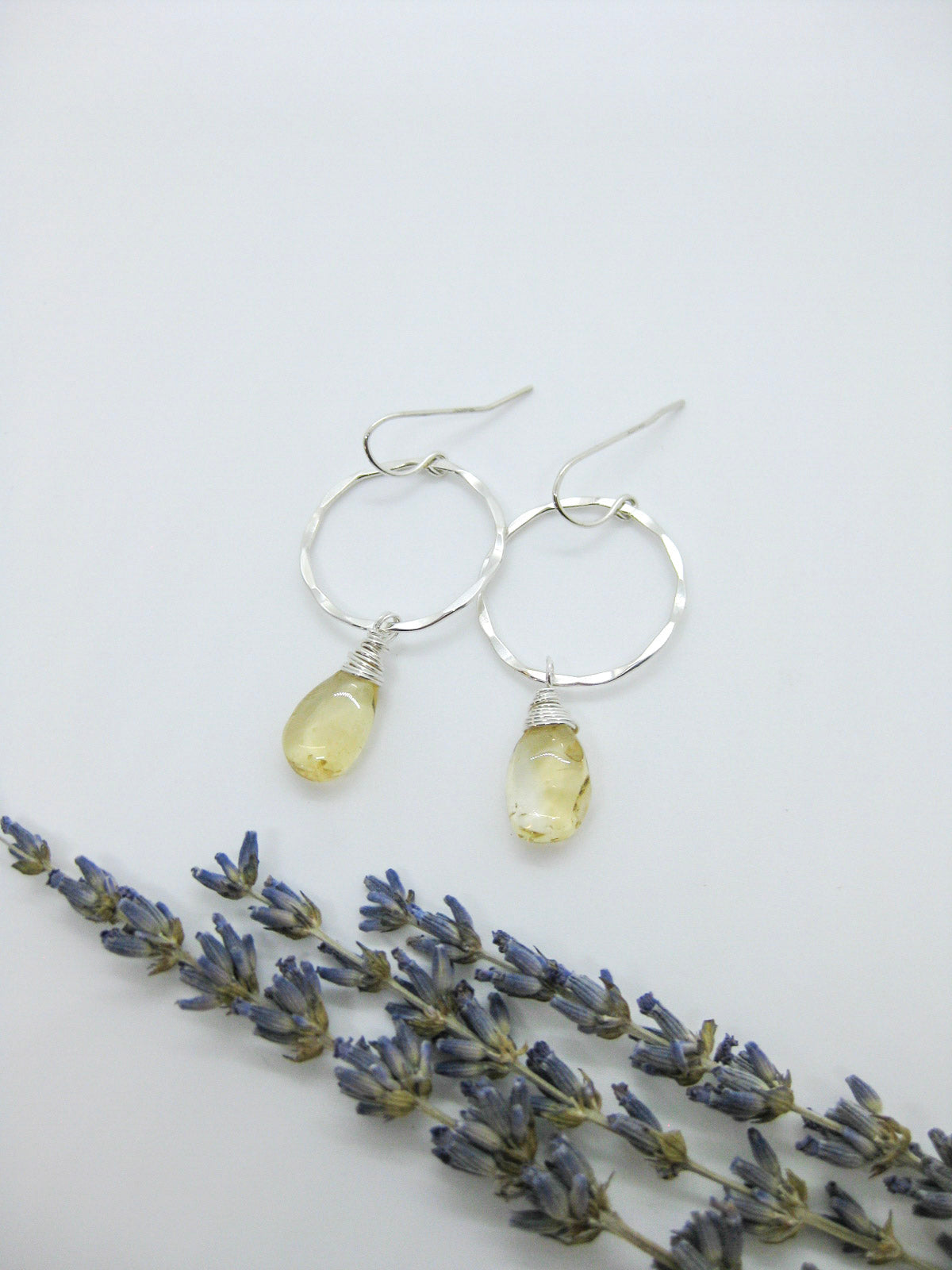 Iris: Citrine Earrings - e621