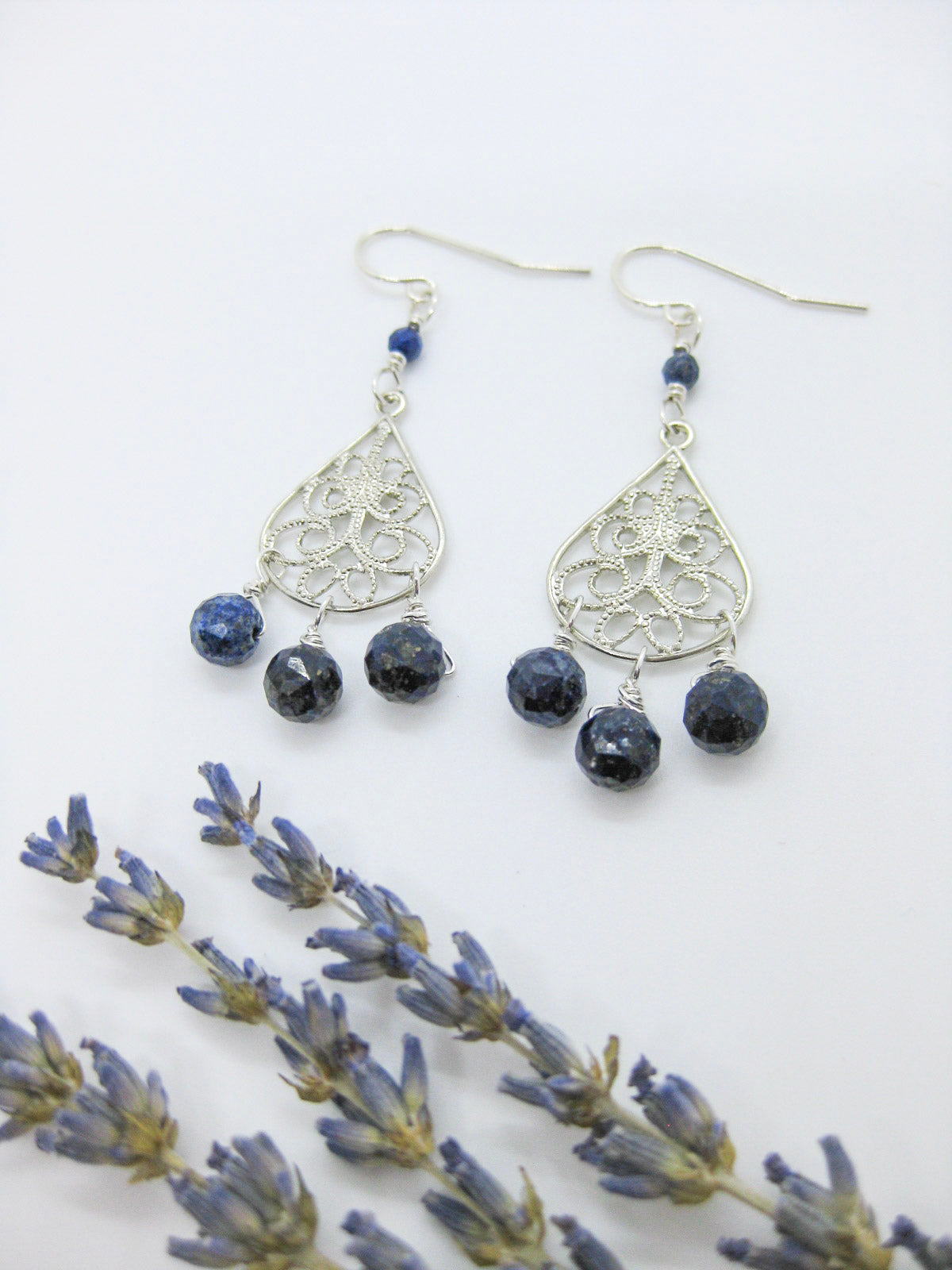 Olive: Lapis Chandelier - e626