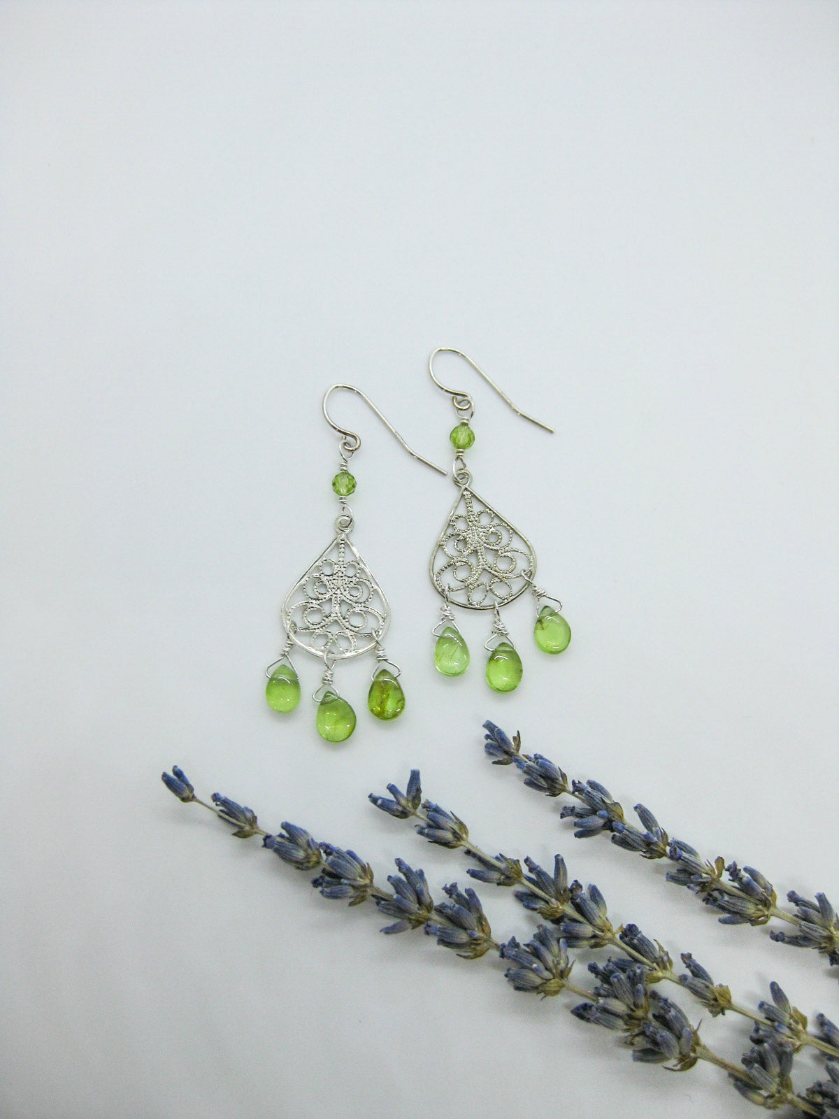 Olive: Peridot Chandelier - e630