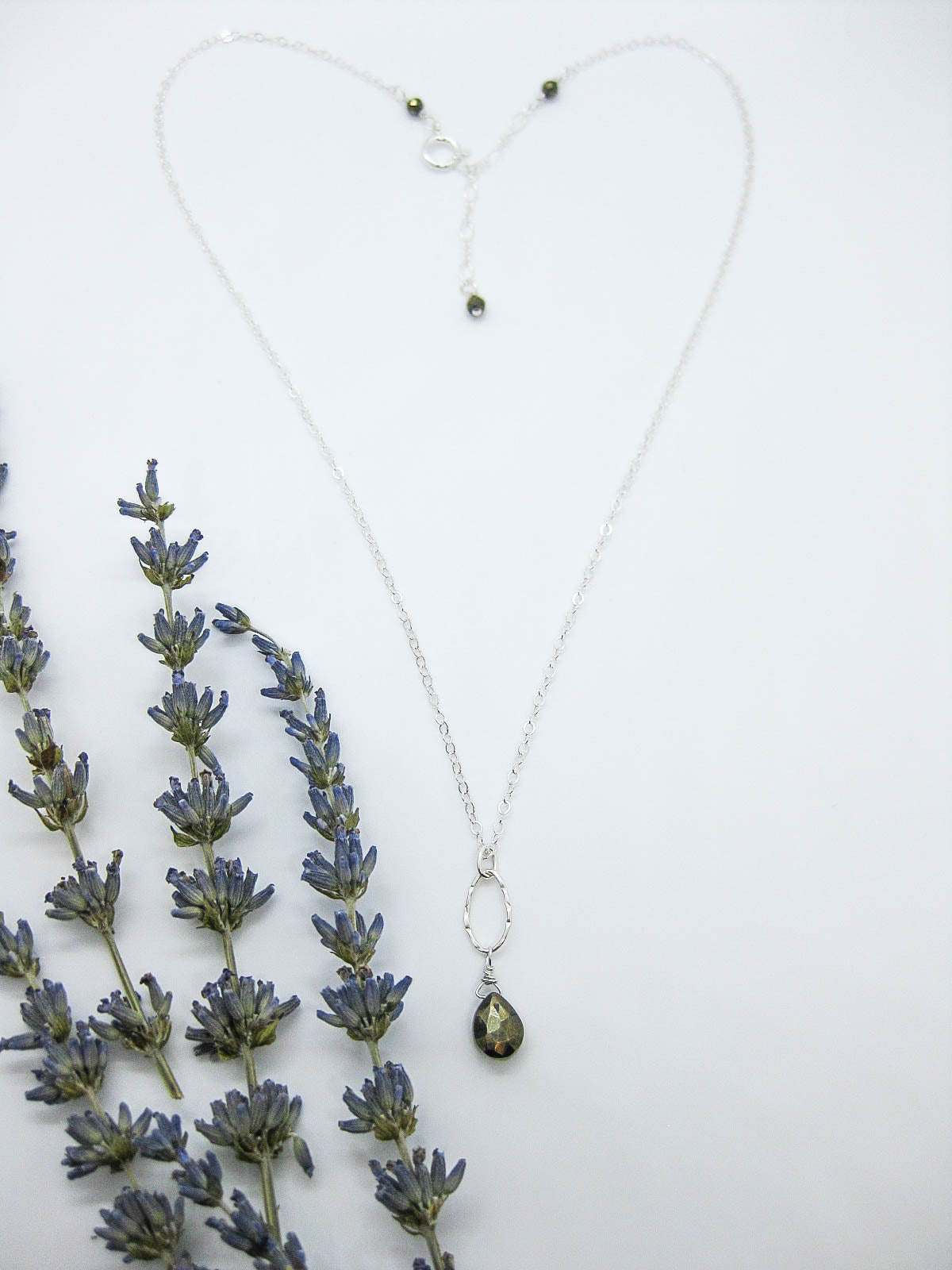 Chrysanthe: Pyrite Necklace - n405
