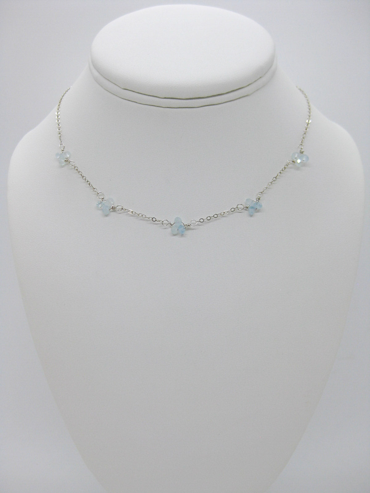 Hyacinth: Aquamarine Choker - n468