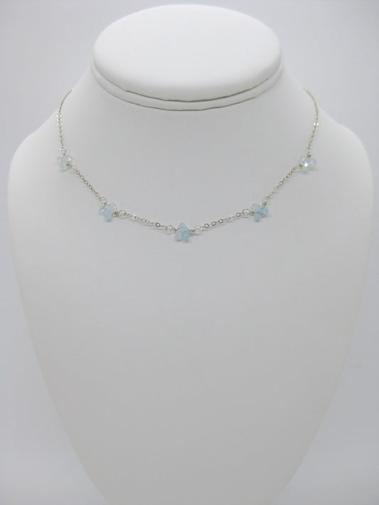 Hyacinth: Aquamarine Choker - n468