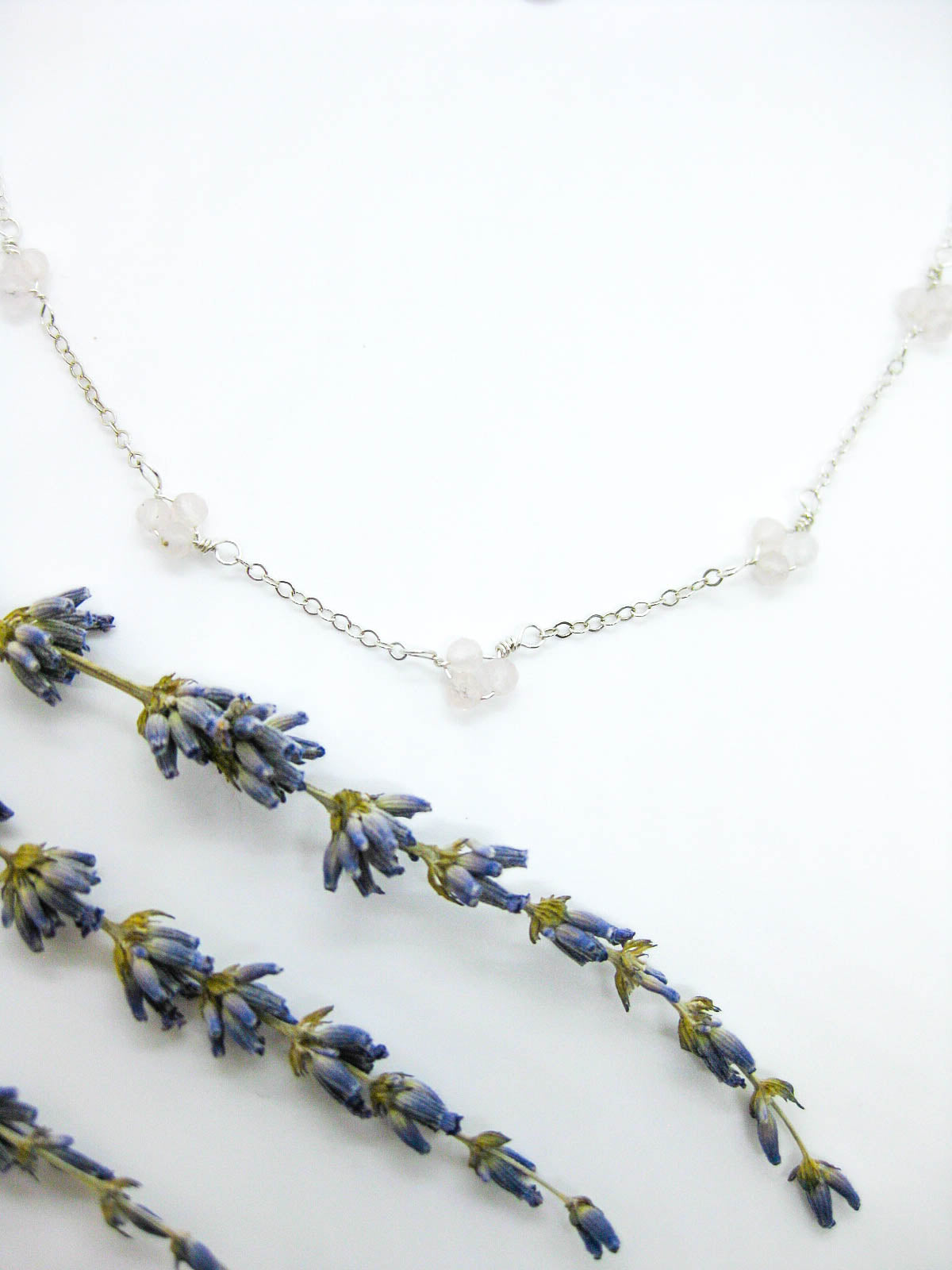 Hyacinth: Rose Quartz Choker - n519