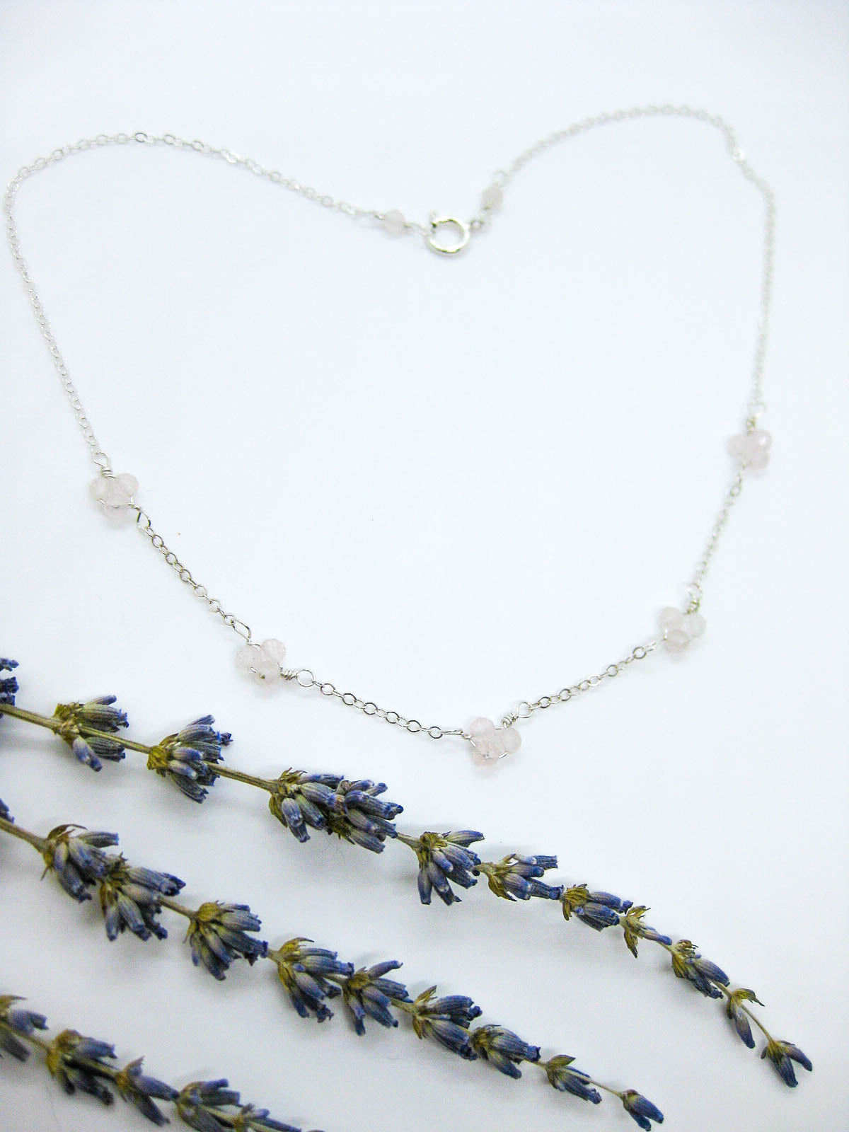 Hyacinth: Rose Quartz Choker - n519