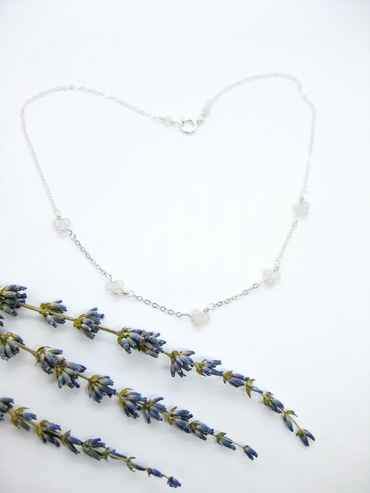 Hyacinth: Rose Quartz Choker