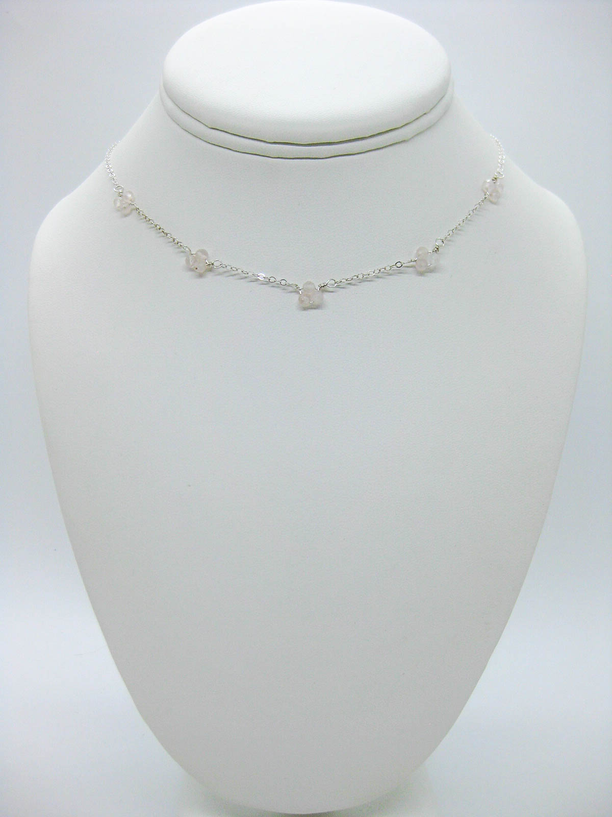 Hyacinth: Rose Quartz Choker - n519