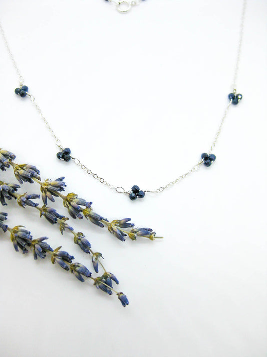 Hyacinth: Sapphire Choker - n530