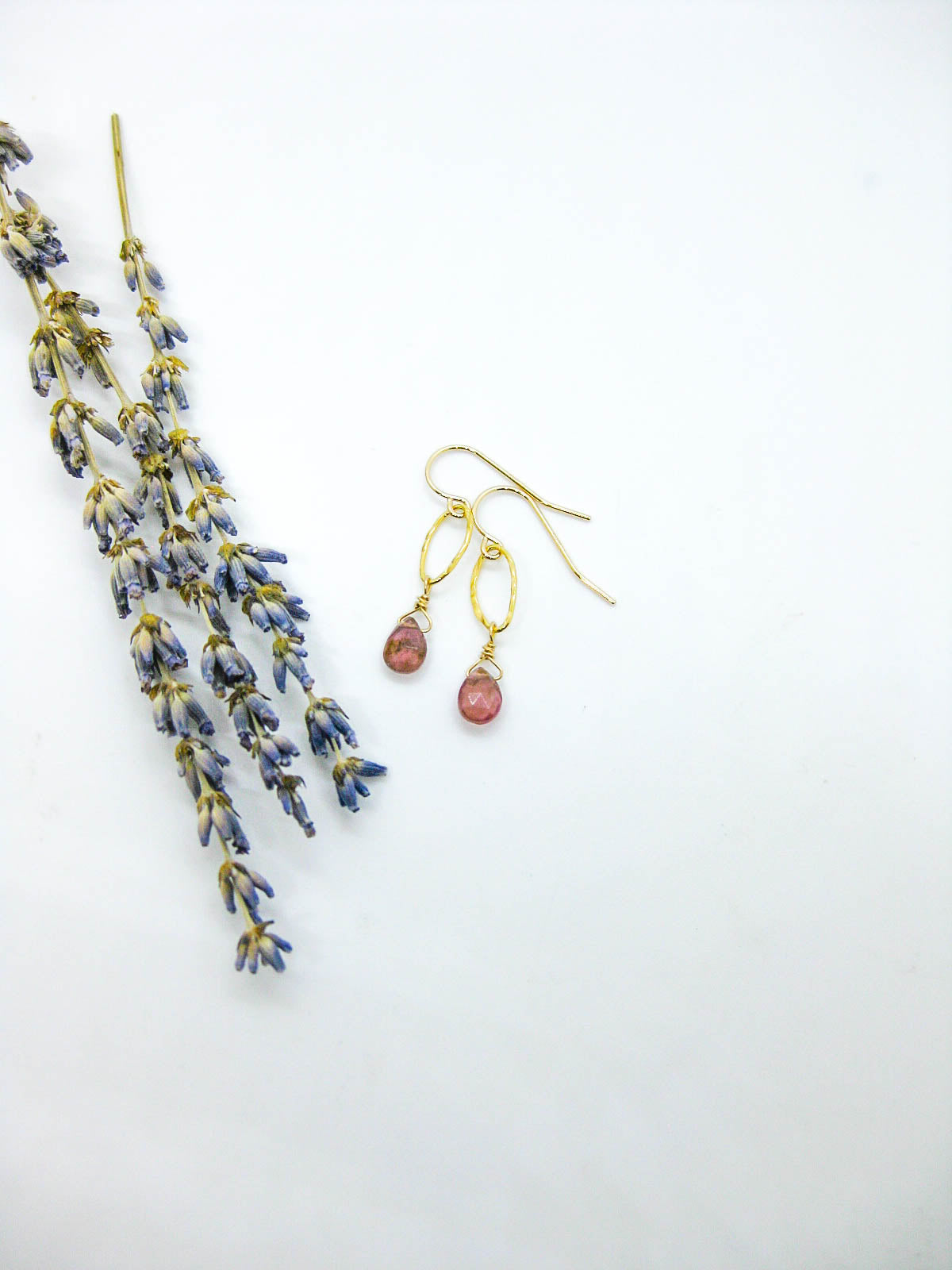 Chrysanthe: Tourmaline Earrings - e535