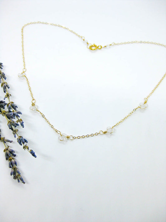 Hyacinth: Quartz Choker - n567