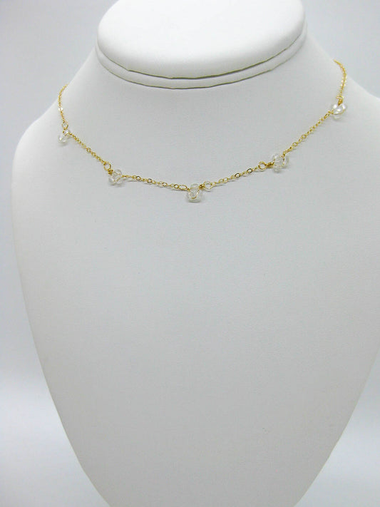 Hyacinth: Quartz Choker - n567