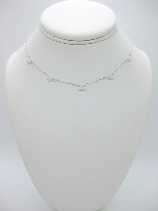 Hyacinth: Moonstone Choker - n568