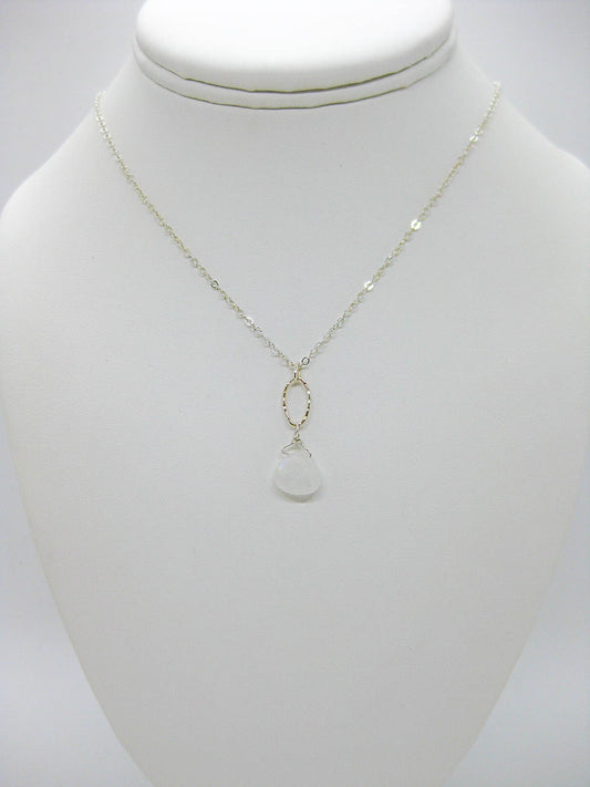 Chrysanthe: Moonstone Necklace - n575