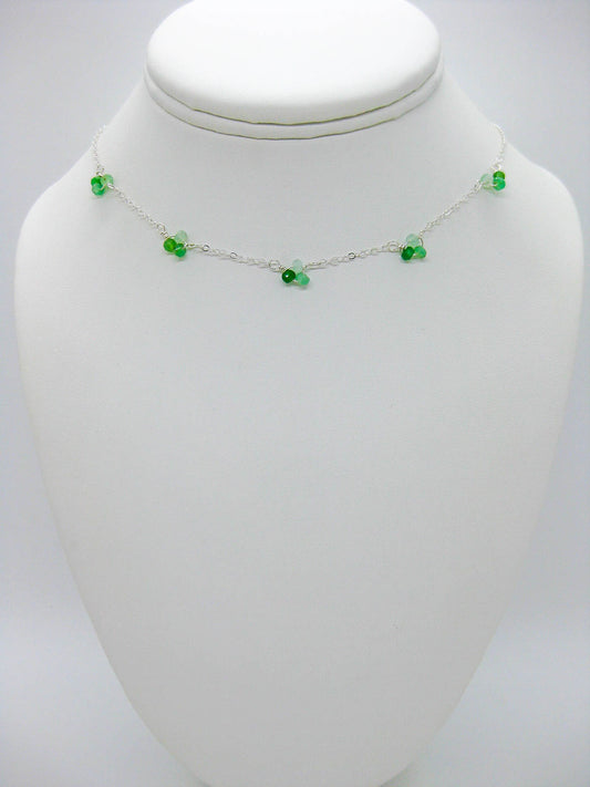 Hyacinth: Chrysoprase Choker - n577