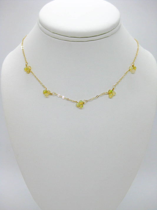 Hyacinth: Opal Choker - n578