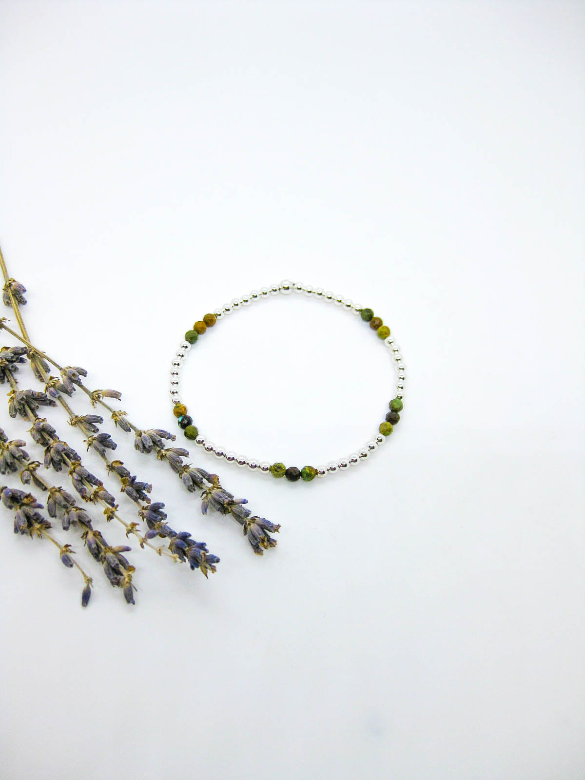 Juniper: Brown Turquoise Stretch Bracelet