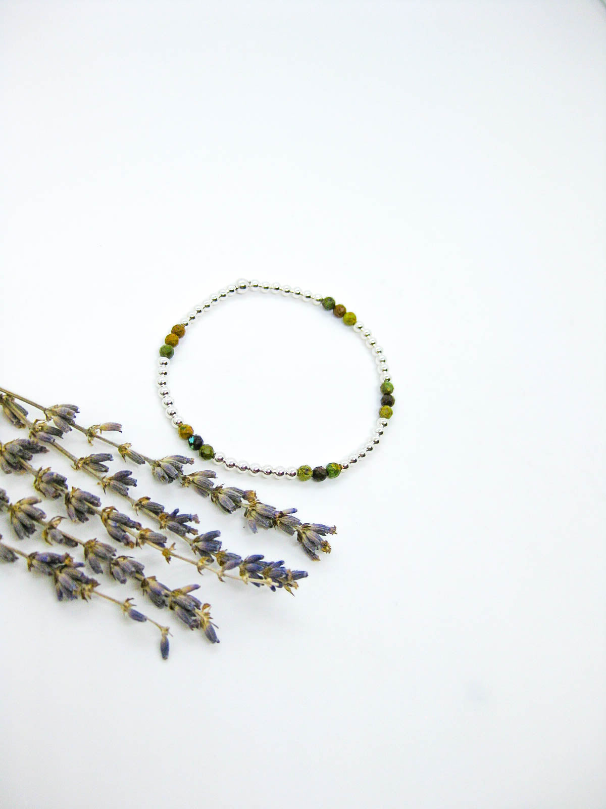 Juniper: Brown Turquoise Stretch Bracelet