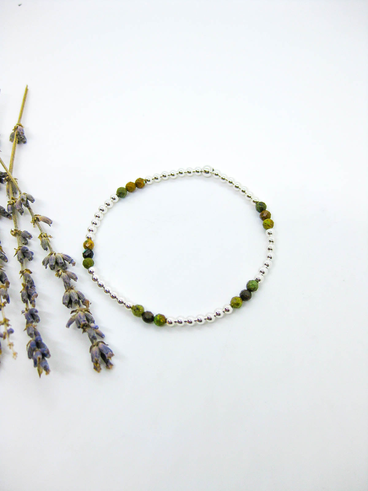 Juniper: Brown Turquoise Stretch Bracelet