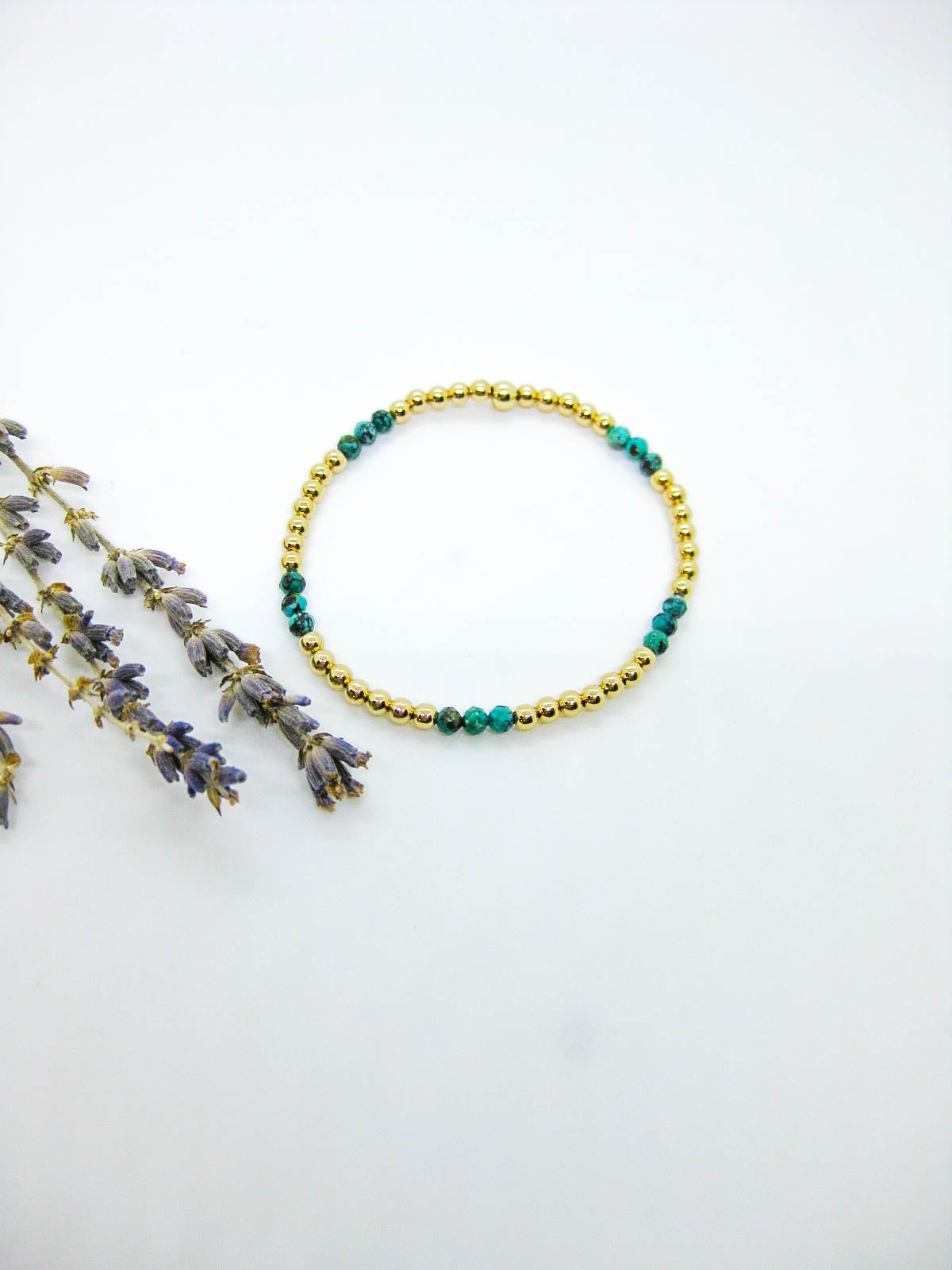 Juniper: Green Turquoise Stretch Bracelet