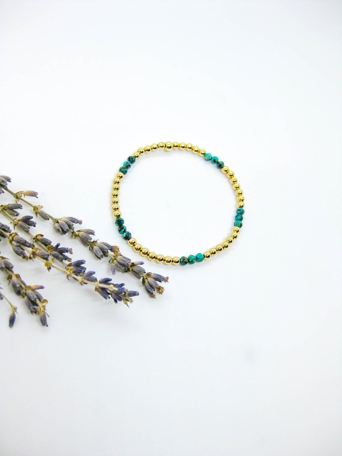 Juniper: Green Turquoise Stretch Bracelet